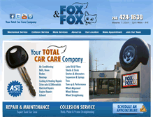 Tablet Screenshot of foxandfoxfw.com